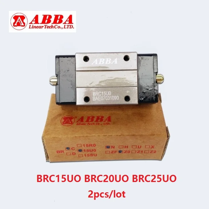 

Линейный направляющий подшипник для ЧПУ, 2 шт./лот, оригинал, Тайвань, ABBA, BRC15UO, BRC20UO, BRC25UO, BRC25UO, brc25b