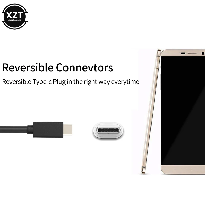 Usb type-C кабель для xiaomi 6 huawei USB C кабель для мобильного телефона Быстрая зарядка type-C кабель для передачи данных Мужской 3A для MacBook