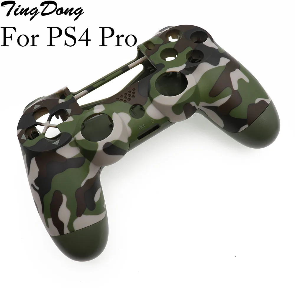 Custodia Protettiva In Plastica Rigida Anteriore + Posteriore Mimetica Per Ps4 Pro Wireless Dualshock 4 Pro Controller Jds040 Cover
