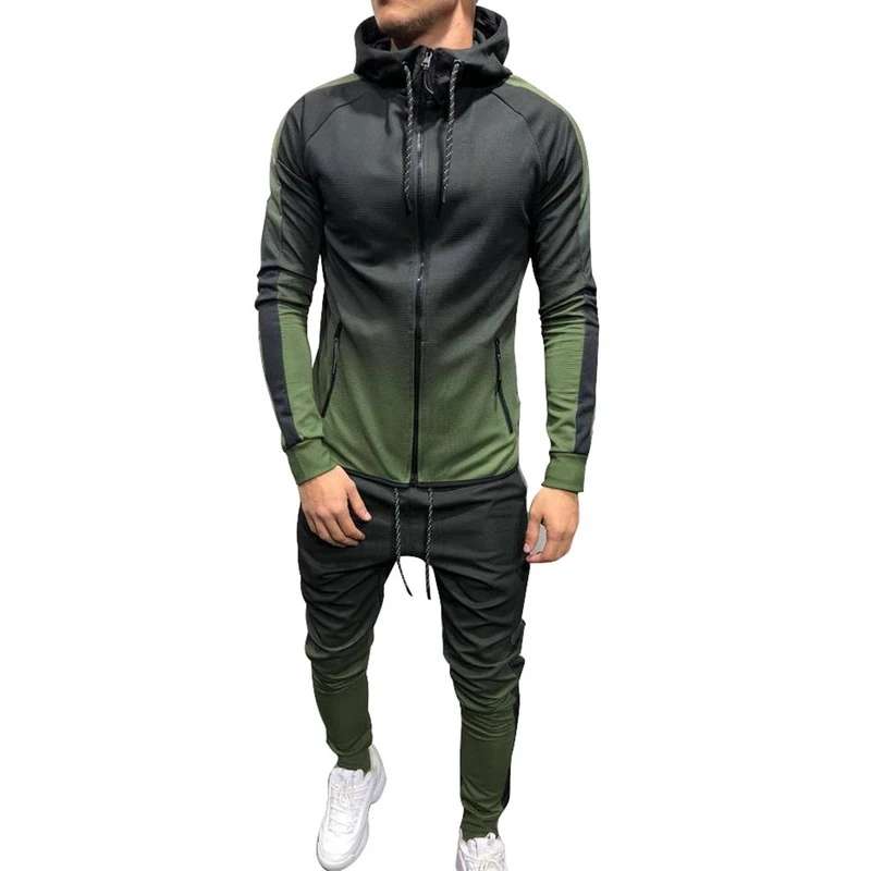 Sets 3 MJARTORIA спортивный костюм на молнии, мужской комплект из 2 предметов, спортивный костюм, одежда с принтом, толстовки с капюшоном, куртка, штаны, спортивные костюмы для мужчин - Цвет: Sets 3