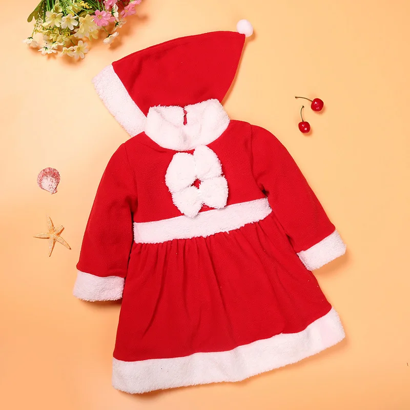 Рождественская одежда для маленьких мальчиков и девочек, костюмы для малышей, детская одежда, комбинезоны для новорожденных мальчиков с Санта-Клаусом, платье для маленьких девочек, фланелевый комплект для малышей - Цвет: As picture