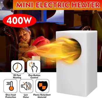 

220V 400W Mini Desktop Electric Heater 2S Fast Heating Overheat Protection Quiet & Intelligent Household Air Warmer for Winter