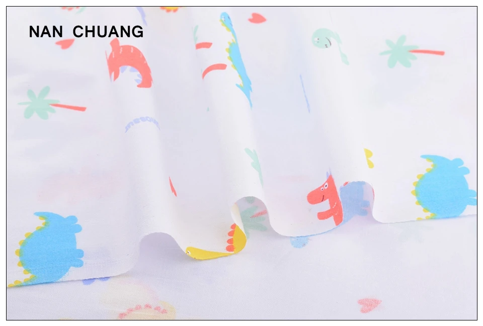 Nanchuang 6 шт./лот, мультяшная саржевая хлопковая ткань, сделай сам, швейная стеганая одежда для детей и детей, толстая ткань для пэчворка, материал 20 см x 25 см