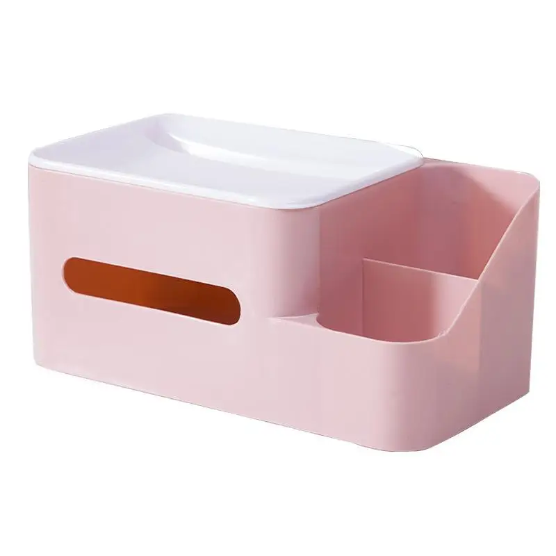 pink Пластик многофункциональный держатель для салфеток ткани держатель, коробка для салфеток крышка Салфетка бумажный контейнер Домашний Органайзер украшения инструменты - Цвет: pink