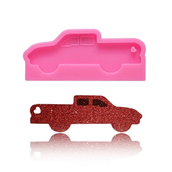 

Keychain Pendant Resin Mold Comb Heart Bottle T-shirt Silicone Molds Craft Tools T4MD