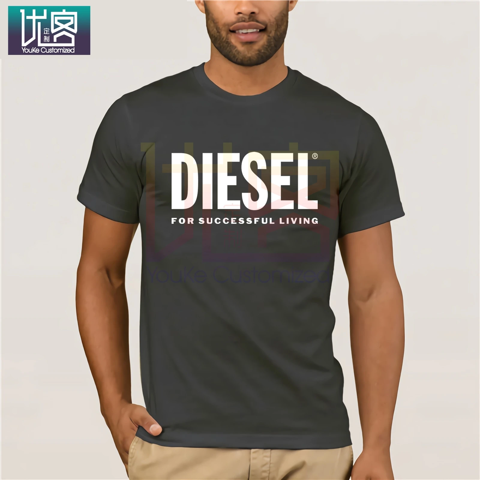 Cotton Tees O Neck Cotton Herre T-Shirt 