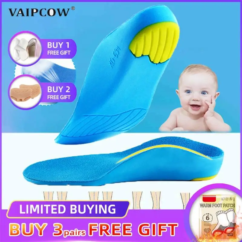 

VAIPCOW Doctor Recommends Children's Insoles O/X Leg Foot Valgus Arch Support Orthosis Flat Foot Correction Insole Foot Care