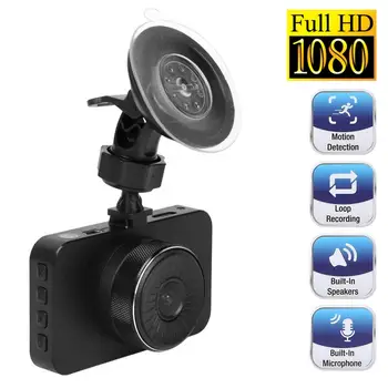 

Portable Car Camera 170° DVR 1080P HD 3Inch Durable Dash Cam Driving Recorder Universal