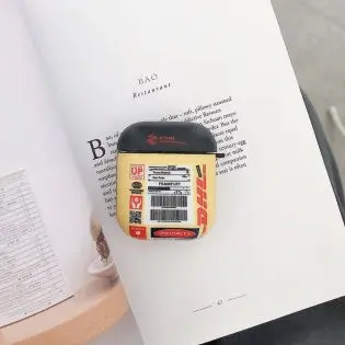 for AirPods 1-2 Юбилейный выпуск Label DHL Express 50th чехол для наушников для Airpods pro Black Беспроводная bluetooth-гарнитура для Airpods 1 2 - Цвет: for AirPods 1-2