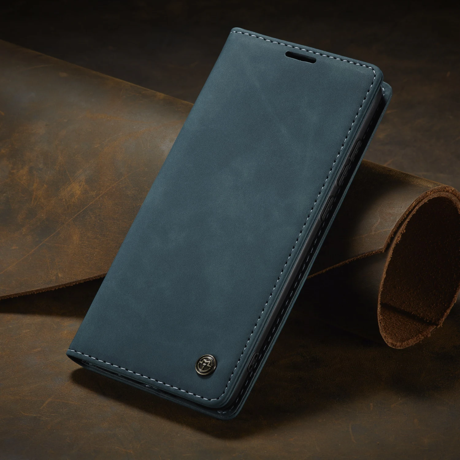 Luxury Leather Magnetic Flip Wallet Phone Case with Card Holder