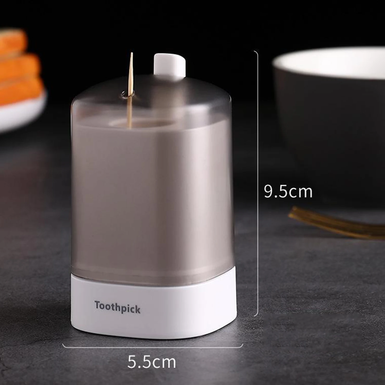 Automatic Toothpick Box Holder Container Restaurant Toothpick Dispenser