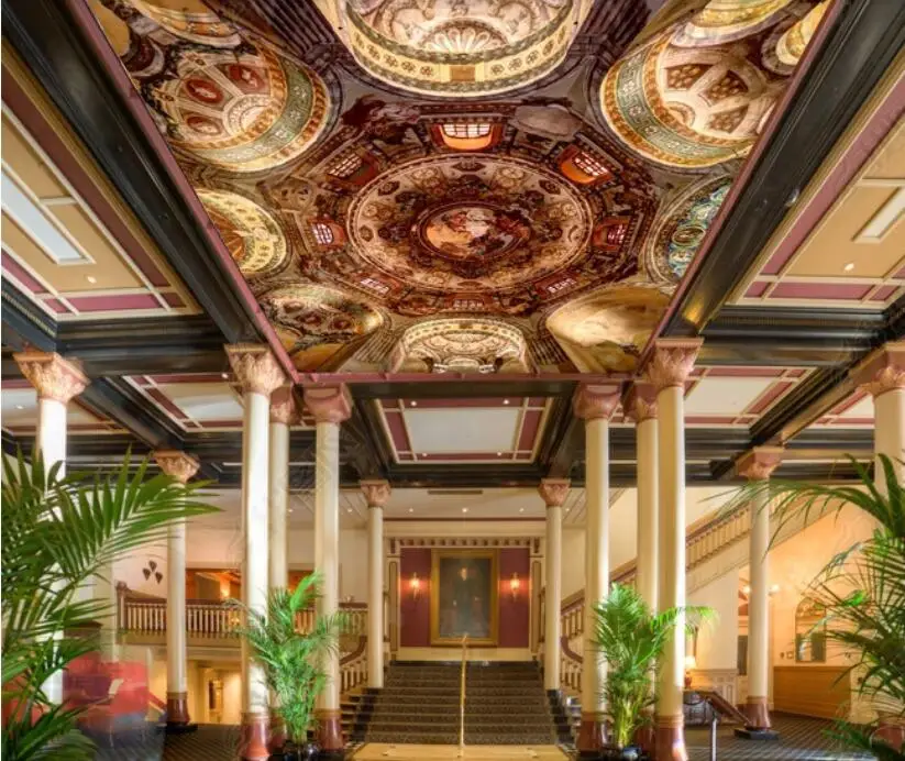 Personalizado foto papel de parede adesivo de