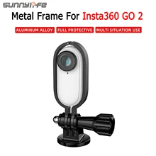 Insta360 Go 2 защитный рамочный кронштейн для камеры Алюминий сплав 1/4 адаптер Регулируемый угловой держатель стабилизатор для Insta360 Go 2 Камера Acc Insta360 Go 2 защитный рамочный кронштейн для камеры Алюминий сплав 1/4 адаптер Регулируемый угловой держатель стабилизатор для Insta360 Go 2 Камера Acc