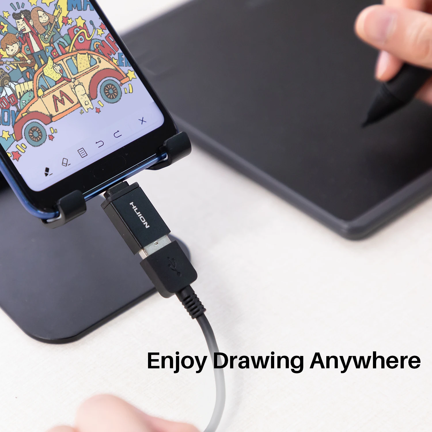 Huion адаптер OTG USB Тип C|Цифровые планшеты| |