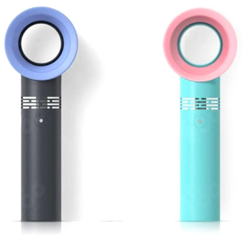 

Portable Electric Bladeless Fan Cordless Usb Charging Mini Handheld Fan No Leaf Handy Fan Handheld Mini Cooler