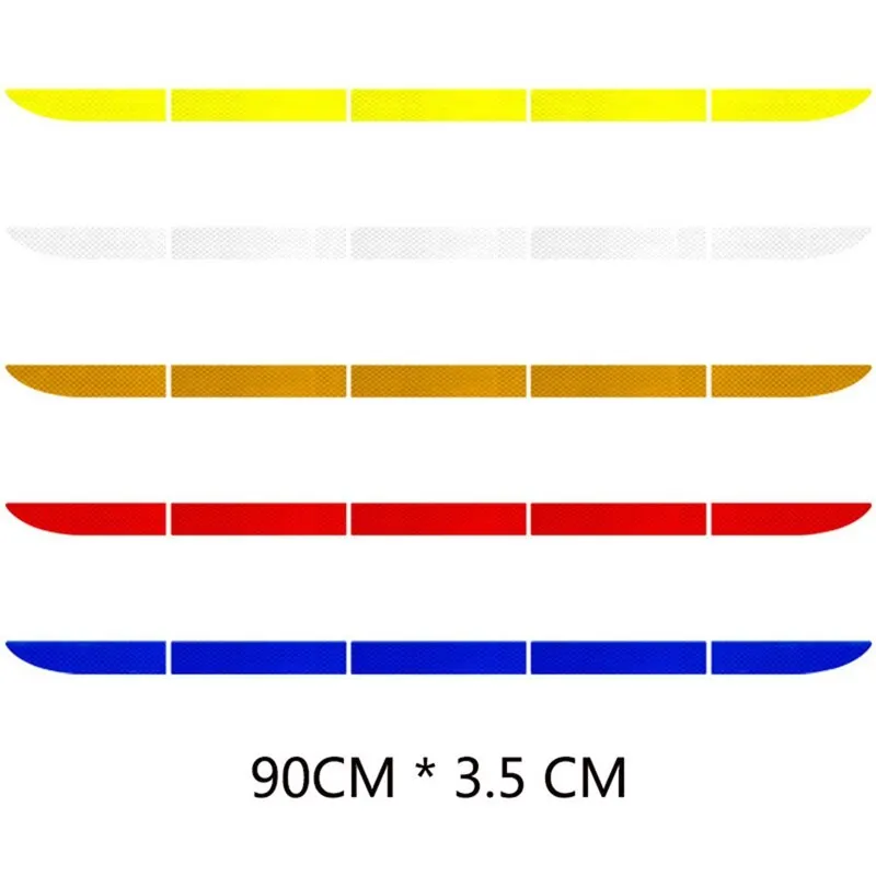 

For Warn On Reflective Sticker Car Decoration Trunk Luminous Anti-collision Tail Warning Bar Auto Exterior Auto Strip Stickers