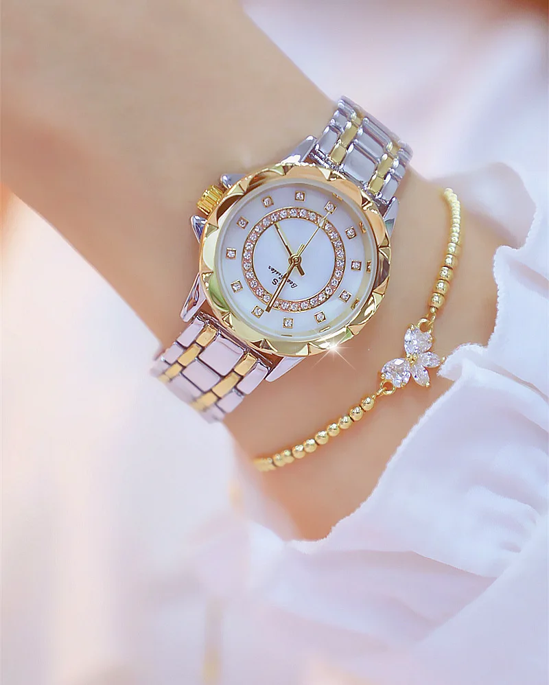 Женские часы со стразами люксовый бренд Стразы Элегантные женские наручные часы из розового золота наручные часы для женщин relogio feminino