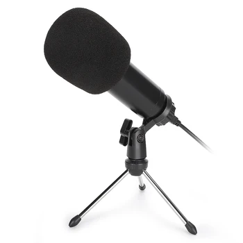 

BM-800 Professional USB Condenser Capacitive Microphone Drive Free Mic with Tripod Windproof for Online Karaoke Recording