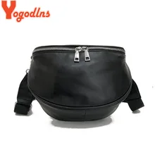 Yogodlns, Женская поясная сумка, чистый цвет, оболочка, кожа, нагрудная сумка, большая емкость, молния, банан, сумки, сумка через плечо