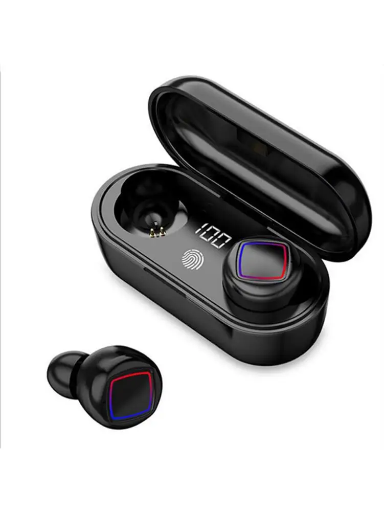 

HMB-11 Wireless Bluetooth 5.0 Earphones 8D Hifi Stereo Sports Headsets IPX6 Waterproof Earbuds With Mic 2000mAh Power Bank