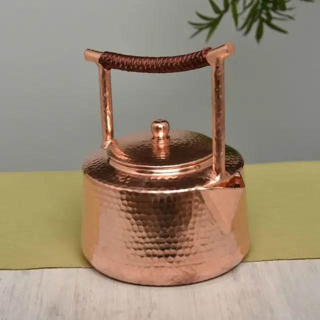 1.2L Vastag, Tiszta Lila Réz Kínai Teáskanna Készlet És Vízforralók - Image 5