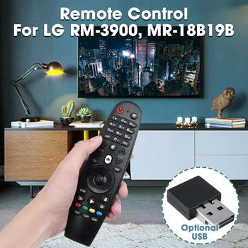 

Remote Control with USB Receiver Replacement for LG RM-3900 MR-18B19B Smart TV
