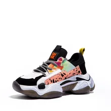 Высококачественная натуральная кожа, новинка года, кожаная спортивная обувь женская обувь для отдыха на толстой подошве, 42 цвета, большая обувь защитная обувь