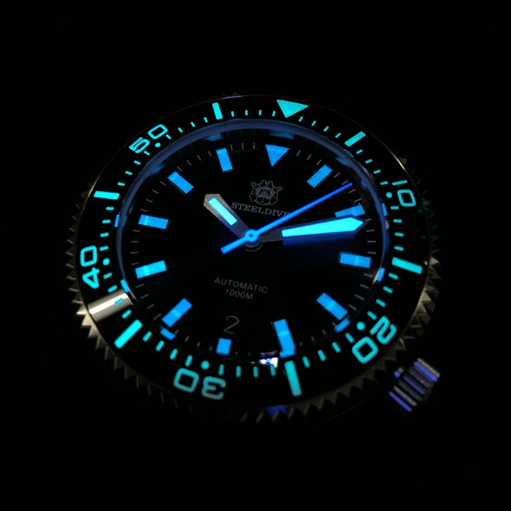 SD1976 STEELDIVE Brand NH35A Japan Automatic Movement 46MM Stainless Steel Sapphire 1000m Dive Watch Men OEM