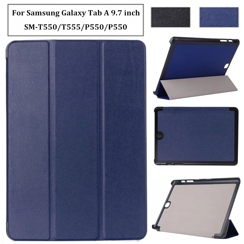 Ультратонкий кожаный чехол-книжка с подставкой для Samsung Galaxy Tab A 9 7 дюйма |