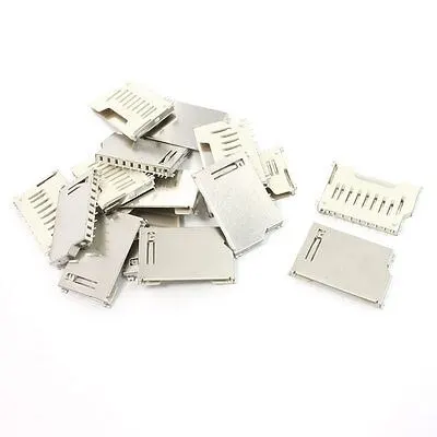 

15 Pcs Pull Out Type SD Memory Card Sockets Connectors 16mm Length