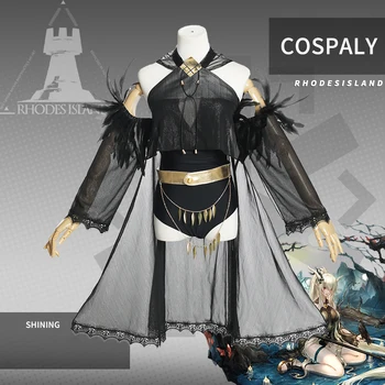 

Game Arknights Cosplay Costumes Shining Cosplay Costume Uniforms Suits Clothes Sexy Coats Outfit Dresses Black bikini Women