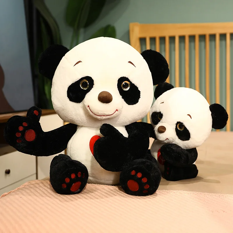 New 40 60cm Seated Panda Plush Toys Simulation Giant Panda Stuffed Toys Cute Animal Plush Dolls