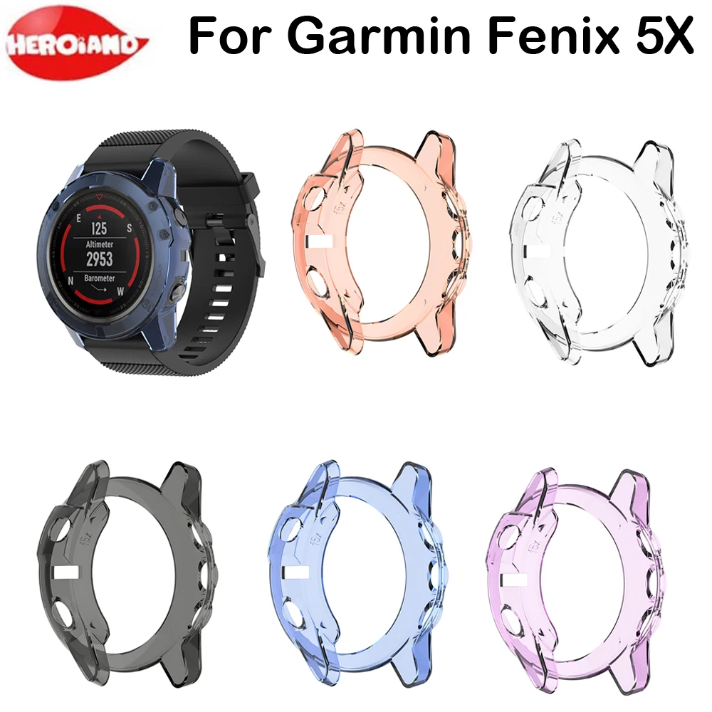 Защитный чехол тонкий смарт-экран ТПУ защитный силиконовый для Garmin Fenix 5/5X/5S
