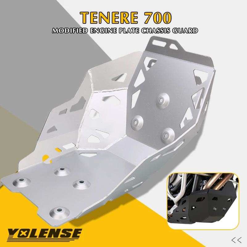 

Для YAMAHA Tenere700 Tenere 700 2019 2020 2021 Мотоциклетные аксессуары противоскользящая пластина Защита корпуса двигателя защитная крышка