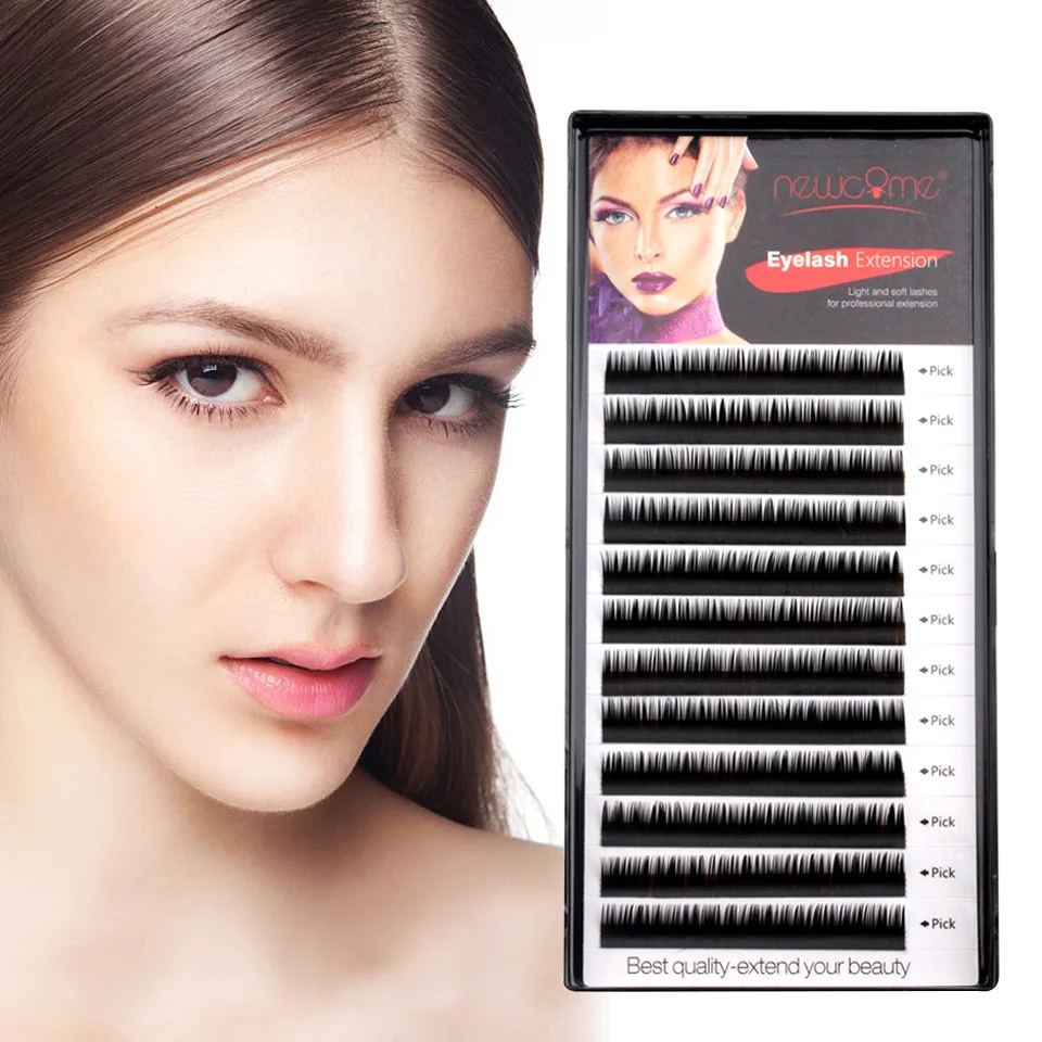 0.05 0.25mm Individual Eyelash Extension Korea Silk Classic Eyelash Extensions Natural False