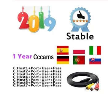 

1 Year Europe lines Spain Portugal Germany oscam Poland HD cable Cccams For DVB-S2 V7S V8 SUPER V9 Satellite tv Receiver