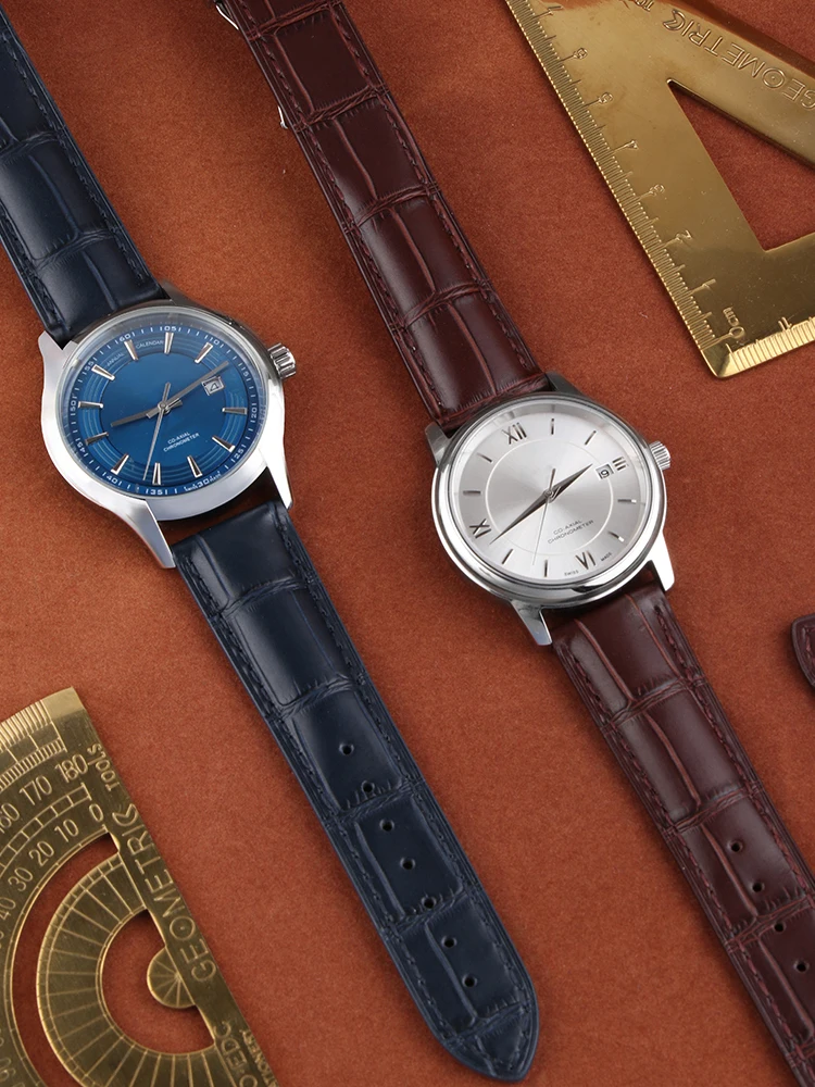 Ремешок из натуральной телячьей кожи для часов Omega Watch классический деловой
