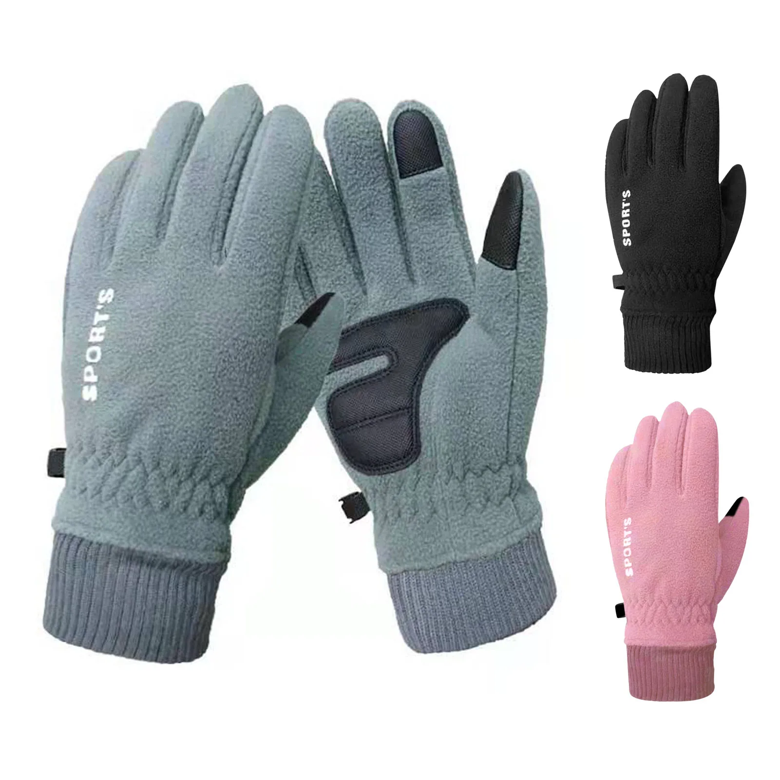 Winter Thermal Warm Polar Fleece Gloves for MTB Road Bike Cycling Bicycle Riding 