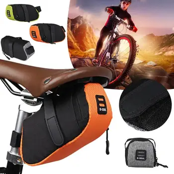 

2020 Mini Mountain Bike Saddle Bag Pouch Road Bicycle Seat Tail Pack Outdoor Cycling Seatpost Bag Bike Accessary