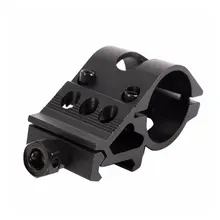 

45 Ring Flashlight Holder Mount Fit 25.4mm/30mm Picatinny Weaver Rail Flashlight/Laser with QD Quick Release Base
