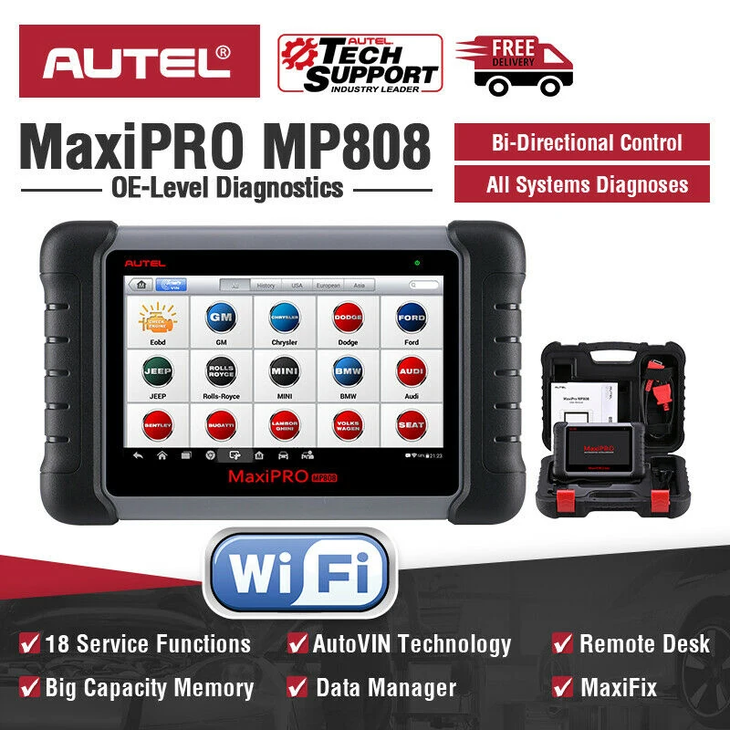 Autel MaxiPRO MP808 диагностический инструмент автоматический Автомобильный сканер
