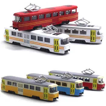 

Classic Russian Train Tram Diecast Scale Pull Back Model with LED Music Developmental Kids Toy