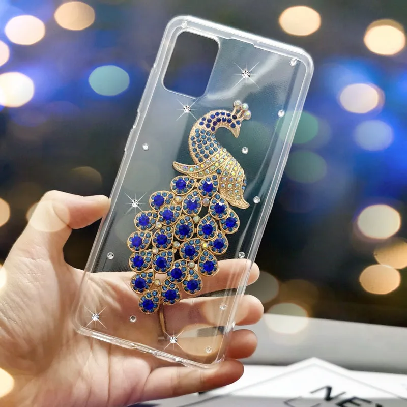 Роскошный блестящий чехол со стразами для Samsung Galaxy S20 Ultra Note 10 Plus S10 Lite S10E A51 A71 M30S A50
