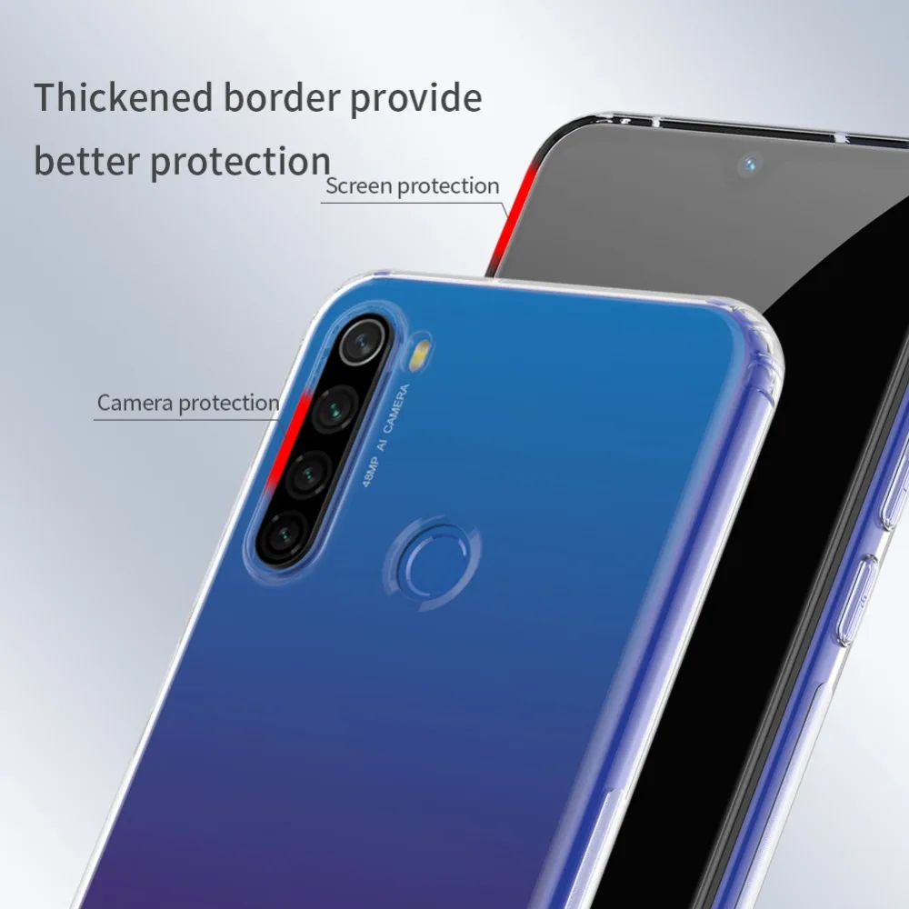 Для Xiaomi Redmi Note 8T 8 7 Pro 4X4 Nillkin ТПУ чехол для телефона силиконовый чехол кристально чистый чехол для Redmi Note 8T 8 7 Pro Чехол
