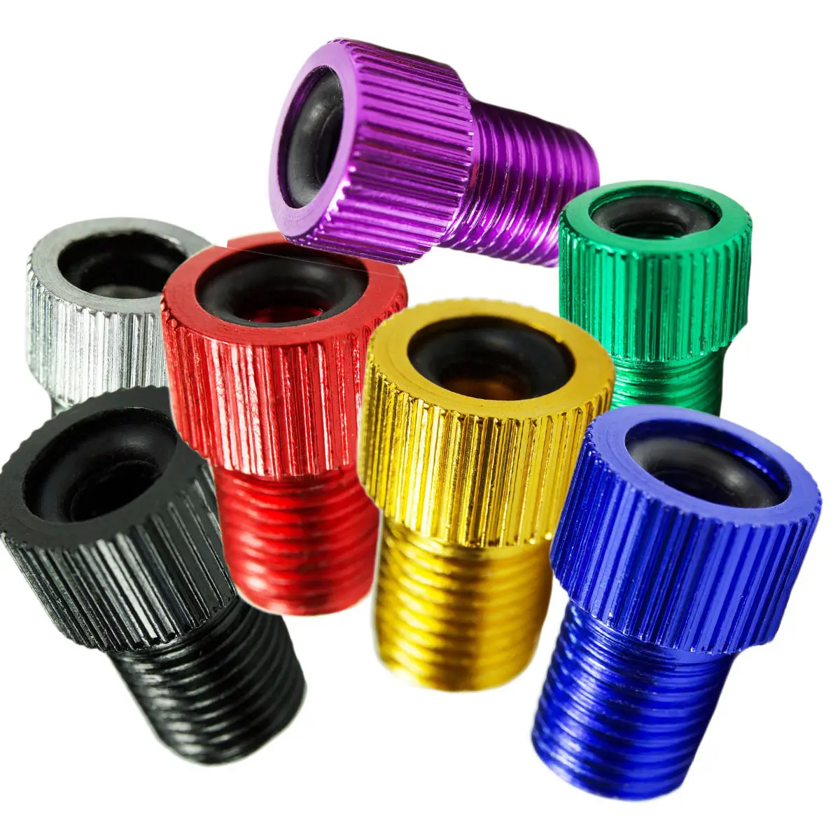 2pcs Bicycle Valve Adapter Pump MTB Bicycle Air Valve Adaptor Wheels