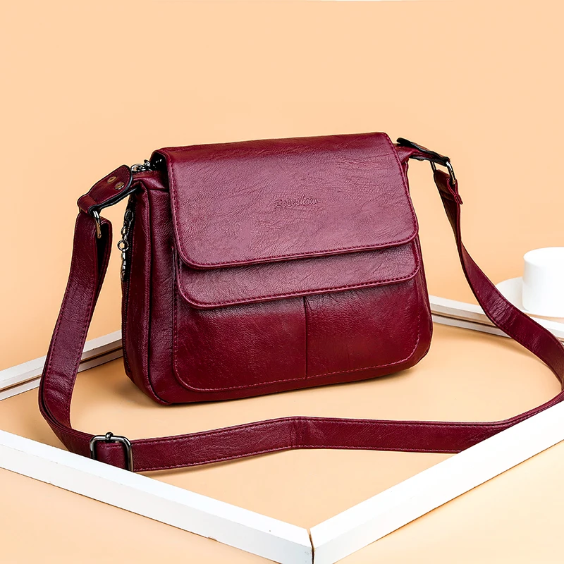 Модная женская сумка-мессенджер, дизайнерская сумка на плечо, Диагональная Сумка из искусственной кожи, винтажная Большая вместительная маленькая квадратная сумка