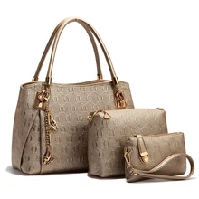 

Women's Handbag Shoulder bag designer Luxury 2020 PU leather 3 PCS Crossbody Clucth Purse Wallet Ladies
