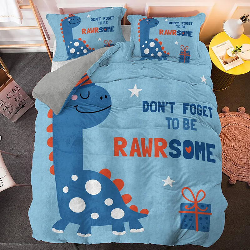 Animal Dinosaur Bed Sets Boys Bedclothes Childrens Beds Linen 3d Duvet Cover Set Twin For Teens Single Double Queen King Size Bedding Sets Aliexpress