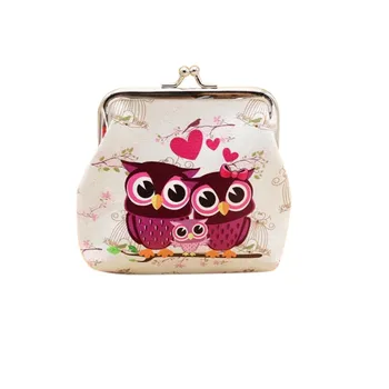 

Popular Women Lady Retro Vintage Owl Small Wallet Female Hasp Purse Clutch Bag PU Leather Coin Purses Handbag Monedero Carteira