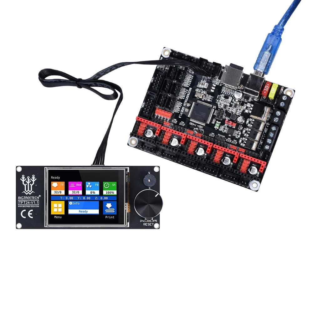 Bigtreetech-smart Touch Screen Controller Painel de Display Lcd para Mks Skr V1.4 Turbo Ender Pro Placa 3d Tft24 V1.1 12864 - Imagem 2